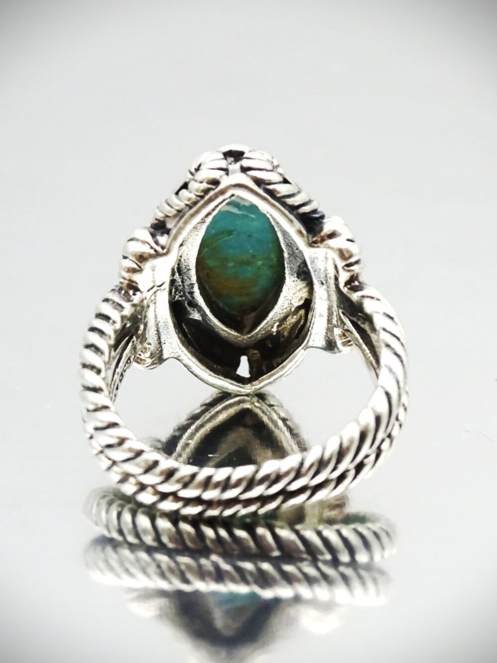 BARSE EUC Sterling Silver and Blue Turquoise Ring Size 8 - Picture 6 of 7